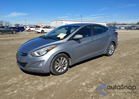 2014 Hyundai Elantra Se из США, поврежденный, VIN KMHDH4AE9EU022859